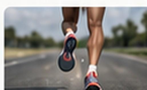 A runner moving along a training route